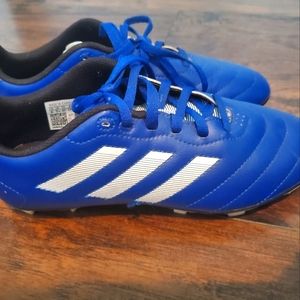 Adidas Soccer Cleats youth size 6 kids boy girl royal blue white